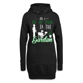 Jardiniers amateurs, jardiniers de fruits et légumes - Sweat-shirt à capuche long Femme - noir - Devant