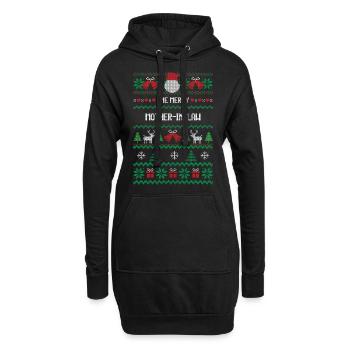 Eine fröhliche Schwiegermutter - Hoodie-Kleid - Schwarz - Vorne