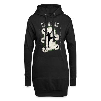 Escalade, Escalade, Montagne, Alpinisme, Sports, Nature - Sweat-shirt à capuche long Femme - noir - Devant