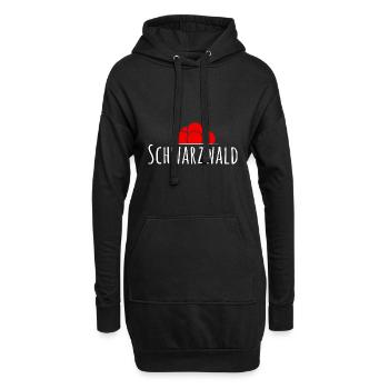 Bollenhut Schwarzwald - Hoodie-Kleid - Schwarz - Vorne