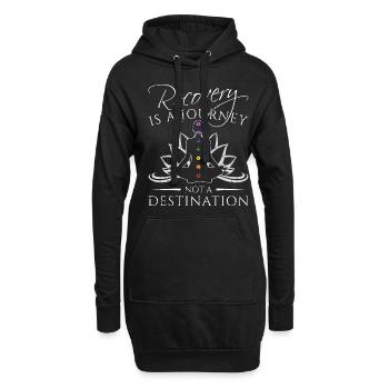 Reiki Meister Heilung Kristalle Chakra Chakra - Hoodie-Kleid - Schwarz - Vorne