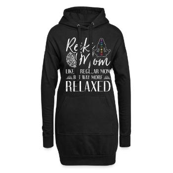 Reiki Mom Chakra Spirituelle Heilung - Hoodie-Kleid - Schwarz - Vorne