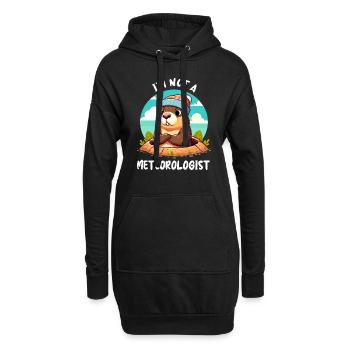 Jour de la marmotte USA Printemps drôle - Sweat-shirt à capuche long Femme - noir - Devant