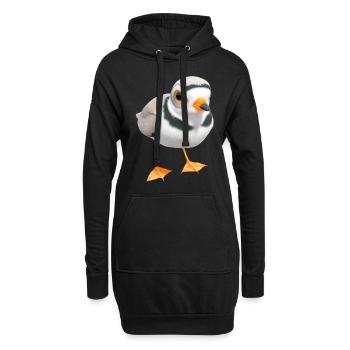 Pluvier à pieds jaunes - Sweat-shirt à capuche long Femme - noir - Devant