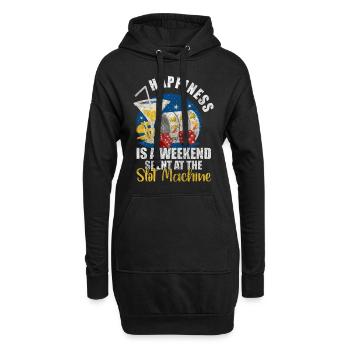 Spielautomat Slot Spielhalle Lucky 7 - Hoodie-Kleid - Schwarz - Vorne