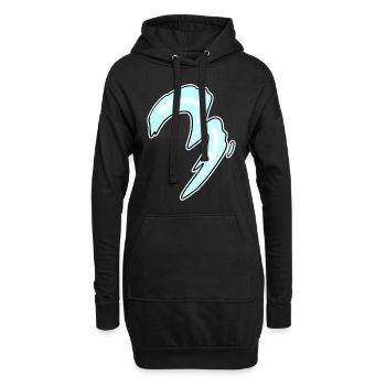 Drei - 3 - Nummer 3 - Zahl 3 - Hoodie-Kleid - Schwarz - Vorne