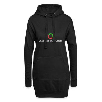 Lass uns tauschen! - Hoodie-Kleid - Schwarz - Vorne