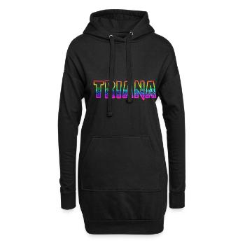triana rs arc-en-ciel - Sweat-shirt à capuche long Femme - noir - Devant
