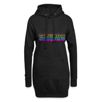 sandro rs regenbogen - Hoodie-Kleid - Schwarz - Vorne