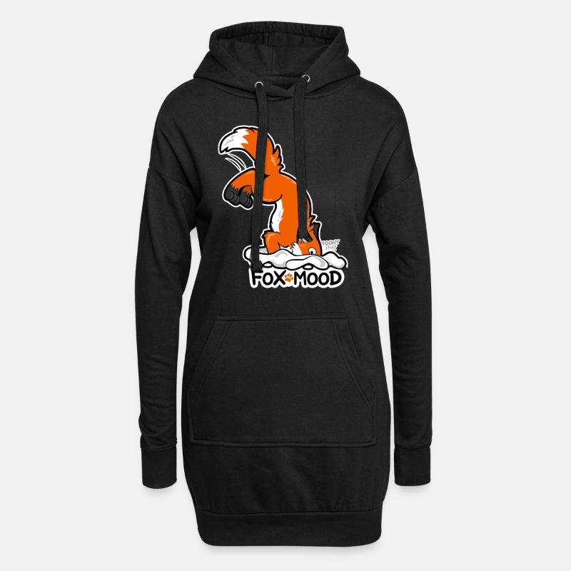 Rotfuchs Fox-Mood - Hoodie-Kleid - Schwarz