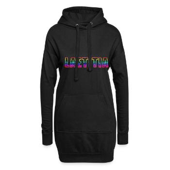 laetitia rs arc-en-ciel - Sweat-shirt à capuche long Femme - noir - Devant