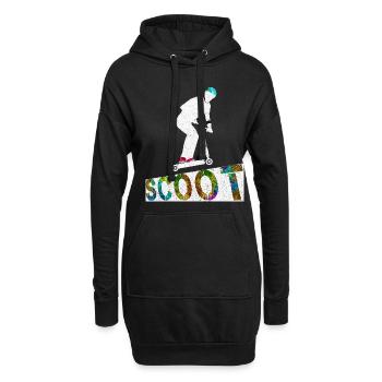 Patins de patins de cascade - Sweat-shirt à capuche long Femme - noir - Devant