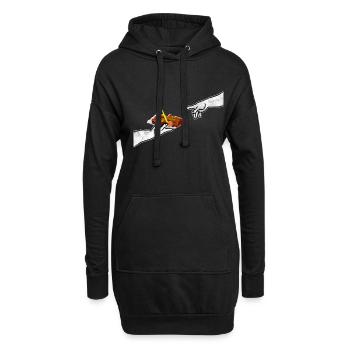 The Divine Currywurst - Hoodie Dress - black - Front