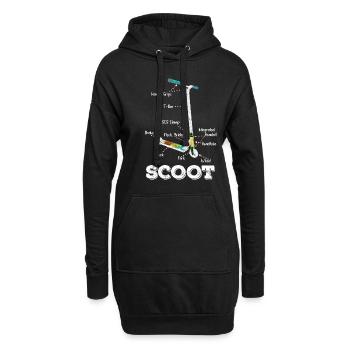 Scooters cascadeurs - scooters en détail - Sweat-shirt à capuche long Femme - noir - Devant