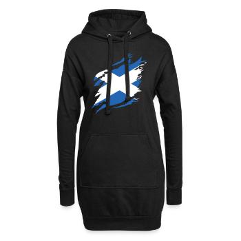 Schottland Flagge Schottische Fahne Alba GB UK - Hoodie-Kleid - Schwarz - Vorne