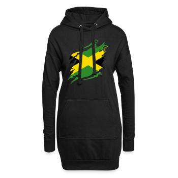Drapeau jamaïcain Drapeau jamaïcain Jamaïque Vintage - Sweat-shirt à capuche long Femme - noir - Devant