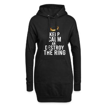 Scheidung Frisch geschieden Scheidungsparty - Hoodie-Kleid - Schwarz - Vorne