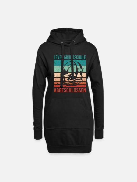 Grundschulabschluss Schulanfang Weiterführende - Hoodie-Kleid - Schwarz