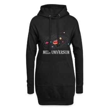 Mettbrötchen Mett Mettigel - Hoodie-Kleid - Schwarz - Vorne