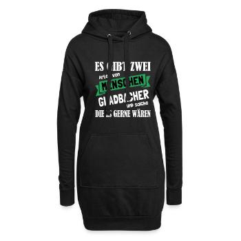 Mönchengladbach Fanartikel - Hoodie-Kleid - Schwarz - Vorne