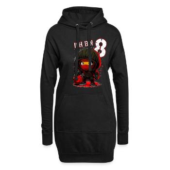Anniversaire des enfants 8 ans - Basketball et Ninjas - Sweat-shirt à capuche long Femme - noir - Devant