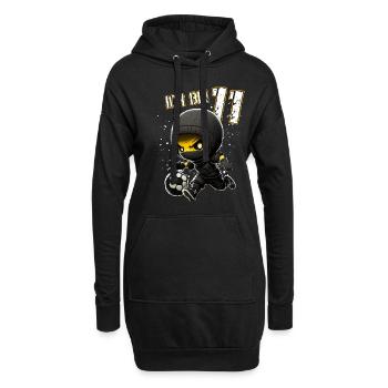 Children birthday 11 years - Football And Soccer - Hoodie-Kleid - Schwarz - Vorne