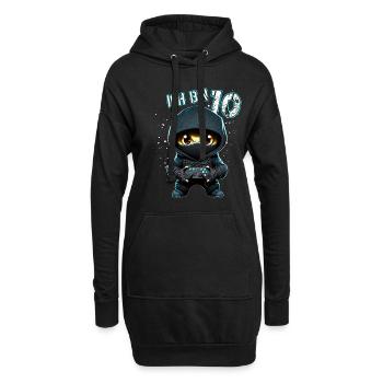 Kinder Geburtstag 10 Jahre - Videospiele und Gamer - Hoodie-Kleid - Schwarz - Vorne