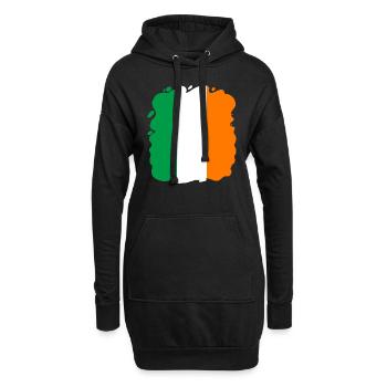 Drapeau de l’Irlande Drapeau irlandais vintage Dublin - Sweat-shirt à capuche long Femme - noir - Devant