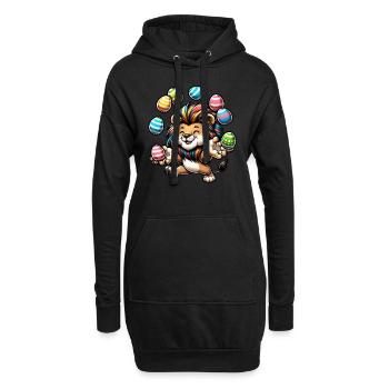 Oster Löwe & Ratte Jongleure - Hoodie-Kleid - Schwarz - Vorne