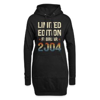 Limited Edition 20 Geburtstag Party Jahrgang 2004 - Hoodie-Kleid - Schwarz - Vorne