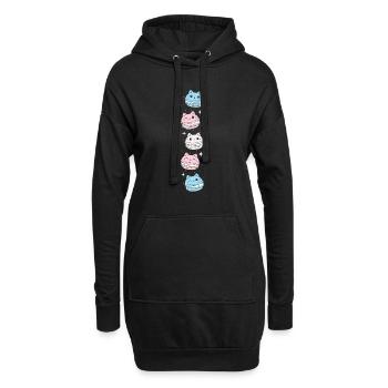 Transgender - Transgender Pride - Transgender Flag - Hoodie-Kleid - Schwarz - Vorne