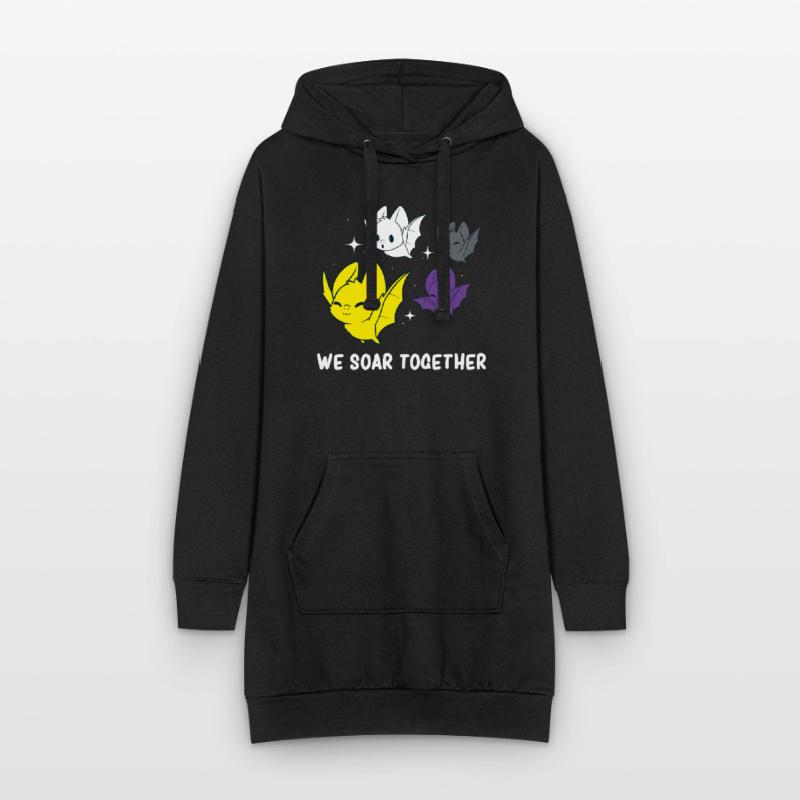 Non Binary - Non Binary Pride - Non Binary NB Flag Hoodie-Kleid