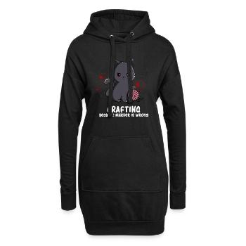 Crafting - Crafting Humor - Crafting Cat - Hoodie-Kleid - Schwarz - Vorne