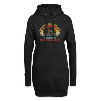 Responsable logistique - Responsable logistique logistique - Sweat-shirt à capuche long Femme - noir - Devant