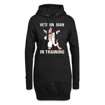 Vétérinaire Médecine vétérinaire Vétérinaire Vétérinaire - Sweat-shirt à capuche long Femme - noir - Devant