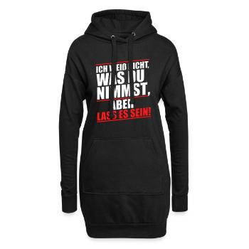 Chemise cool disant que je ne sais pas ce que tu prends Quitte-le - Sweat-shirt à capuche long Femme - noir - Devant