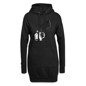 THQ Wumme - Hoodie-Kleid - Schwarz - Vorne