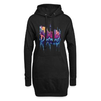Dortmund - Hoodie-Kleid - Schwarz - Vorne