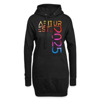 Abitur Est. 2025 - Hoodie-Kleid - Schwarz - Vorne