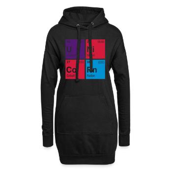 UNiCoRn Periodensystem - Hoodie-Kleid - Schwarz - Vorne
