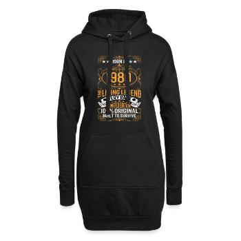 Né en 1980 The Living Legend Limited Edition - Sweat-shirt à capuche long Femme - noir - Devant