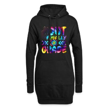 Aus Endlich 3. Klasse Klasse Grundschulschüler - Hoodie-Kleid - Schwarz - Vorne