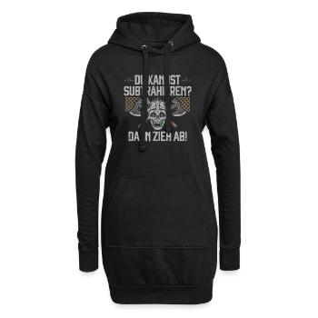 Du kannst subtrahieren? Dann zieh ab Wikinger Axt - Hoodie-Kleid - Schwarz - Vorne