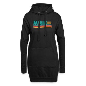 Moin ihr Spacken - Digga Spruch Meer Norddeutsch - Hoodie-Kleid - Schwarz - Vorne