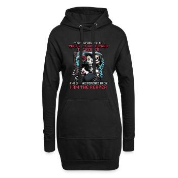 I Am The Grim Reaper Dia De Los Muertos - Hoodie Dress - black - Front