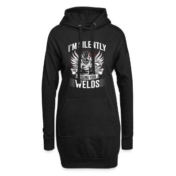 Welders Gifts, Funny Welder Welder Shirt, Welding - Hoodie-Kleid - Schwarz - Vorne