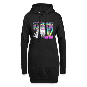 Schlagen In 32 Bowling Bowler 32. Geburtstagsfeier - Hoodie-Kleid - Schwarz - Vorne