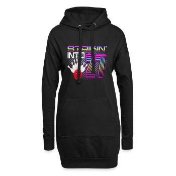 Striking Into 27 Bowling Bowler 27. Geburtstag - Hoodie-Kleid - Schwarz - Vorne