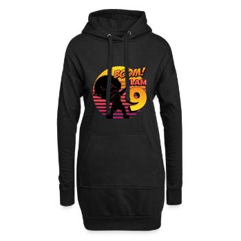 Boom I'm 9 | Birthday Boy | 9th Birthday Party - Hoodie-Kleid - Schwarz - Vorne