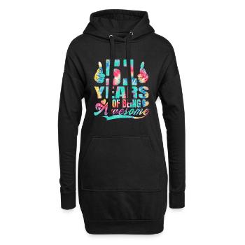 51. Geburtstag Oder Jahrestag 51 Years Of Being - Hoodie-Kleid - Schwarz - Vorne